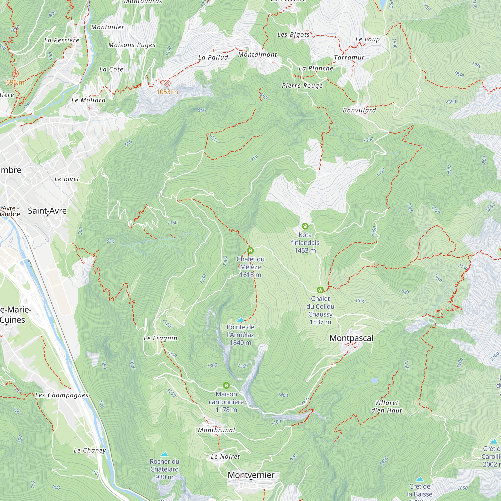 Chalet du Mélèze map