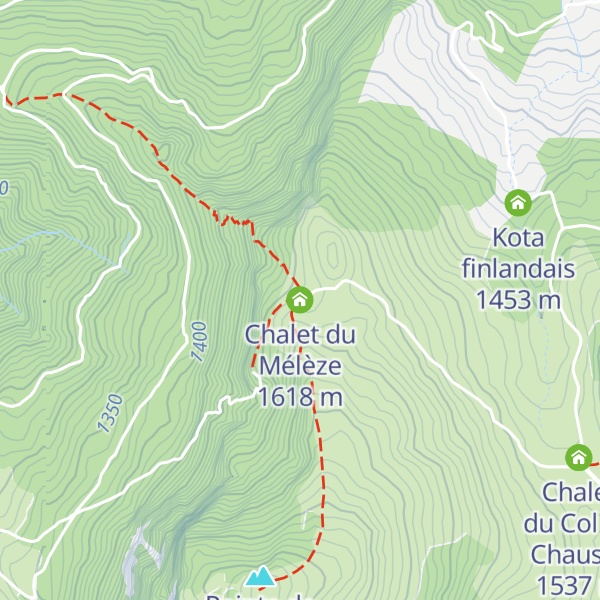 Map of Chalet du Mélèze