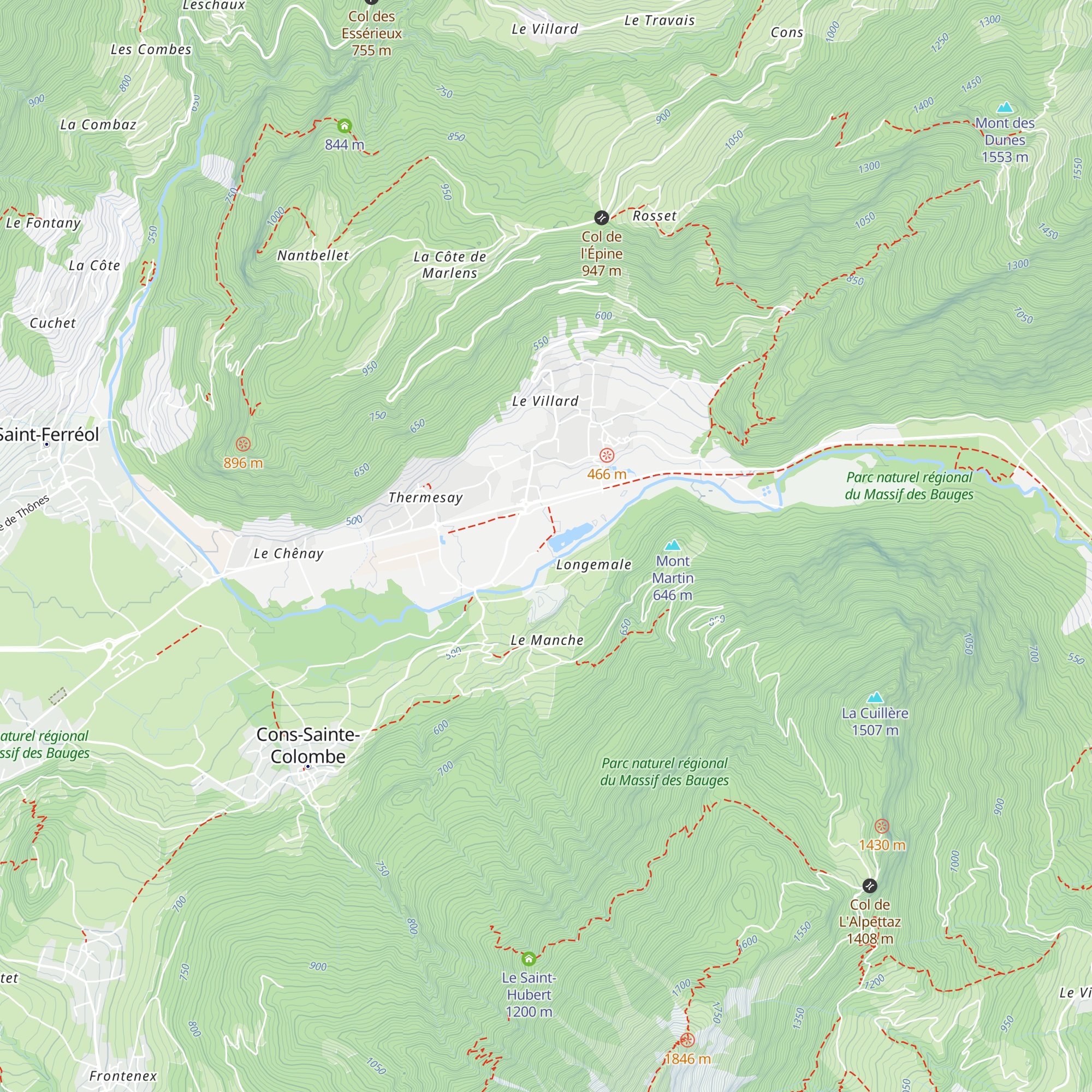 Le Chalet du Lac map