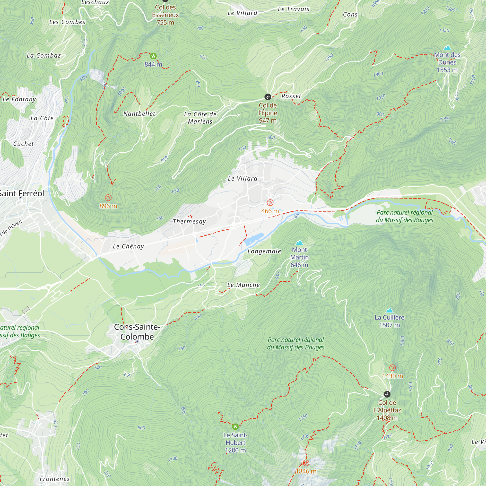 Le Chalet du Lac map