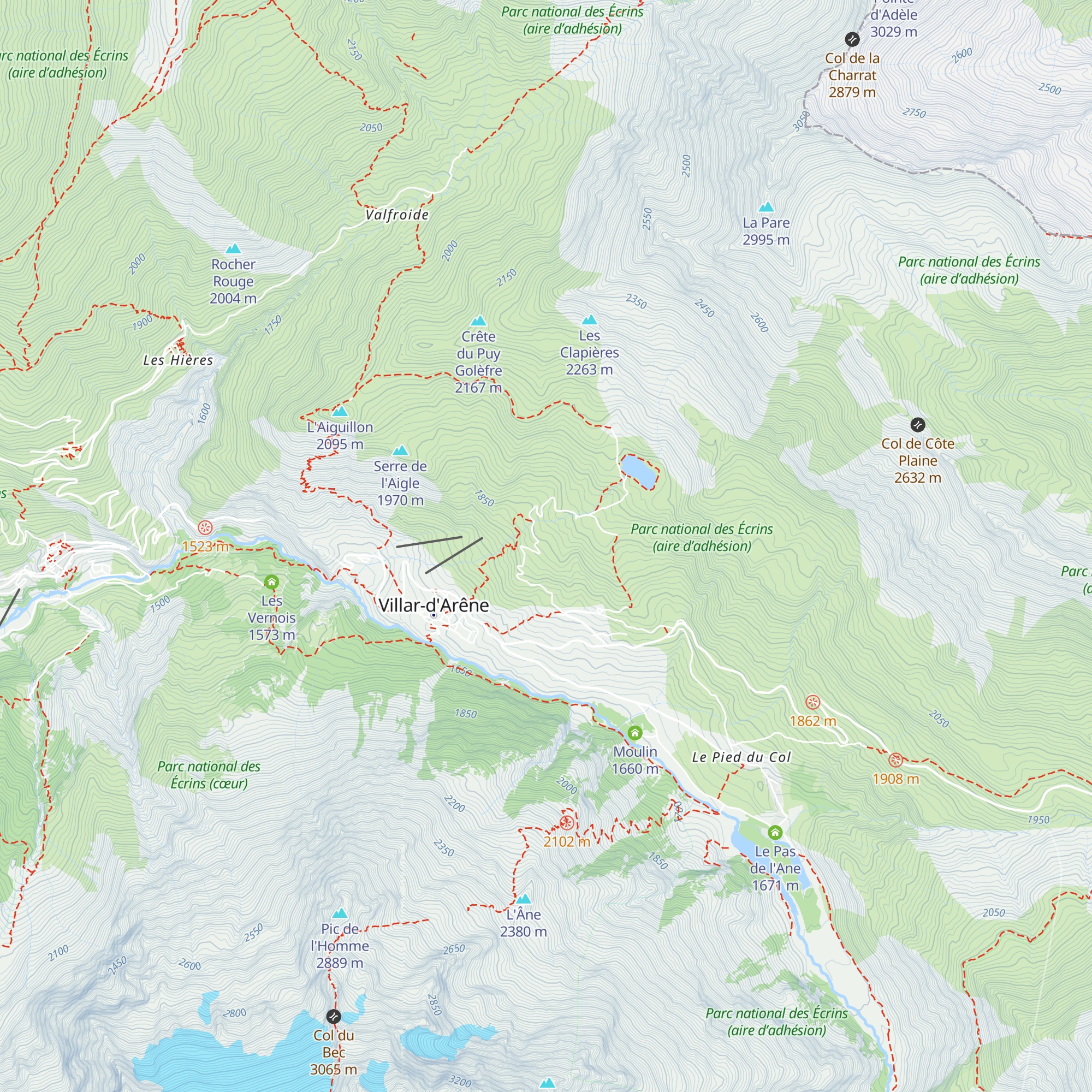 Le Chalet map