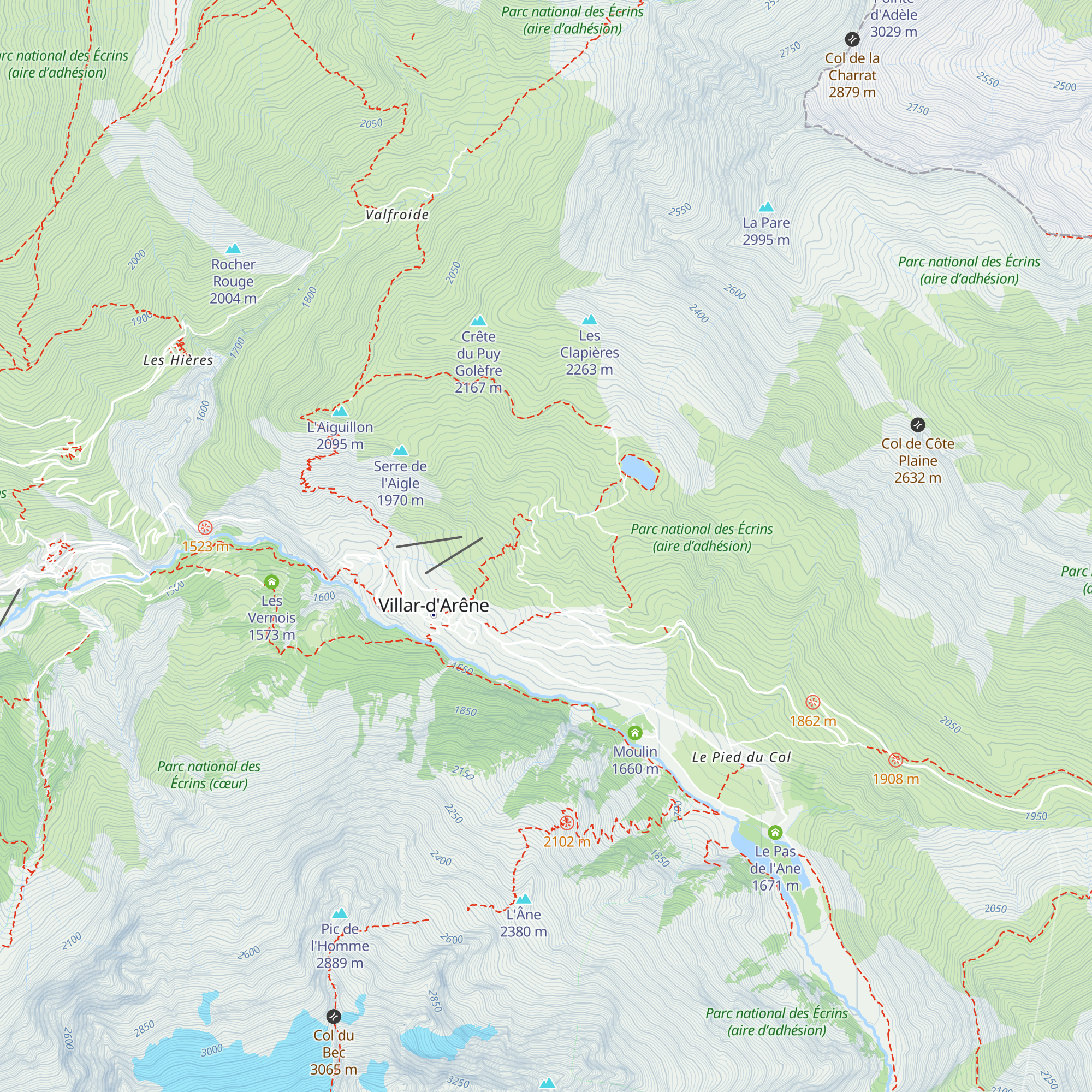 Le Chalet map