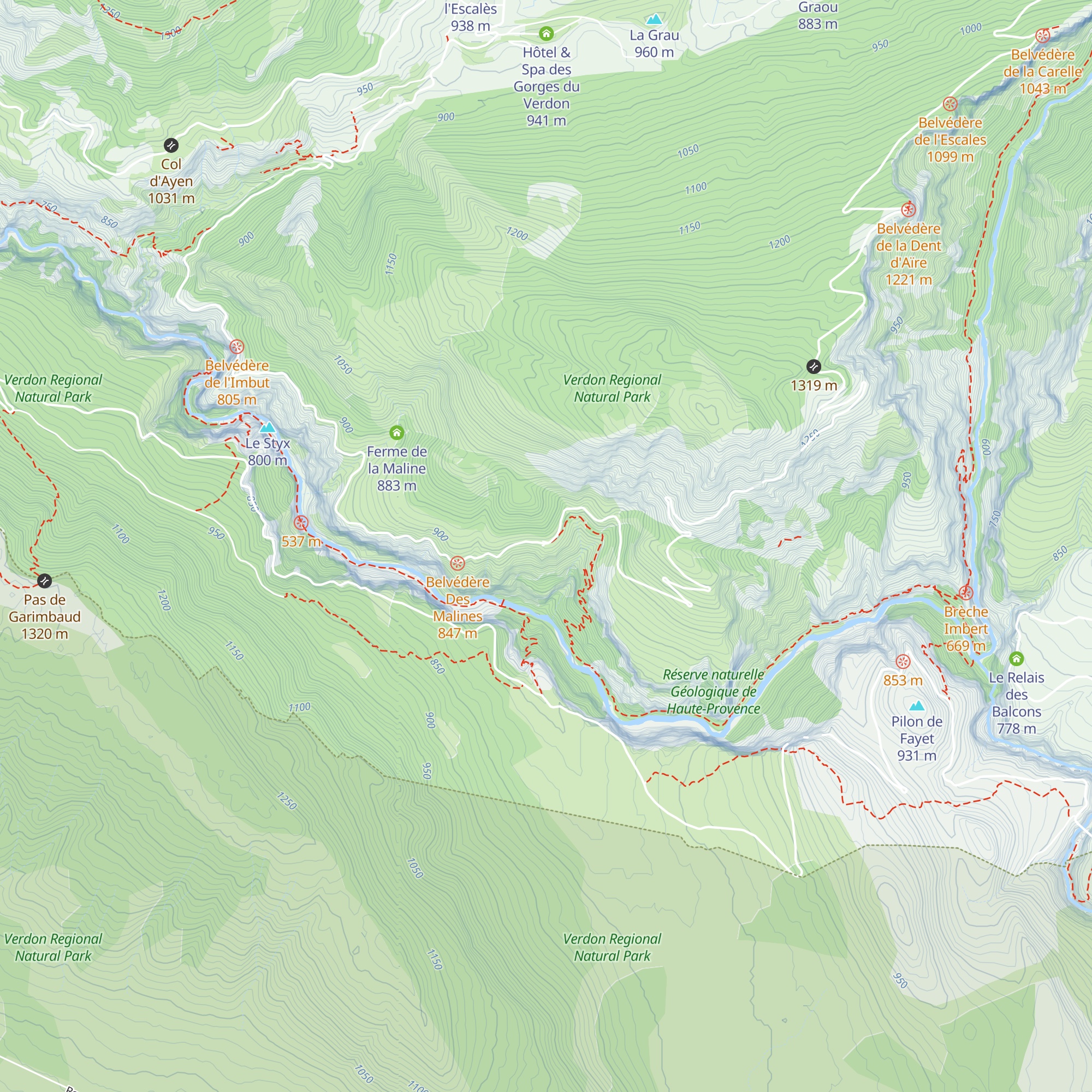 Chalet de la Maline map