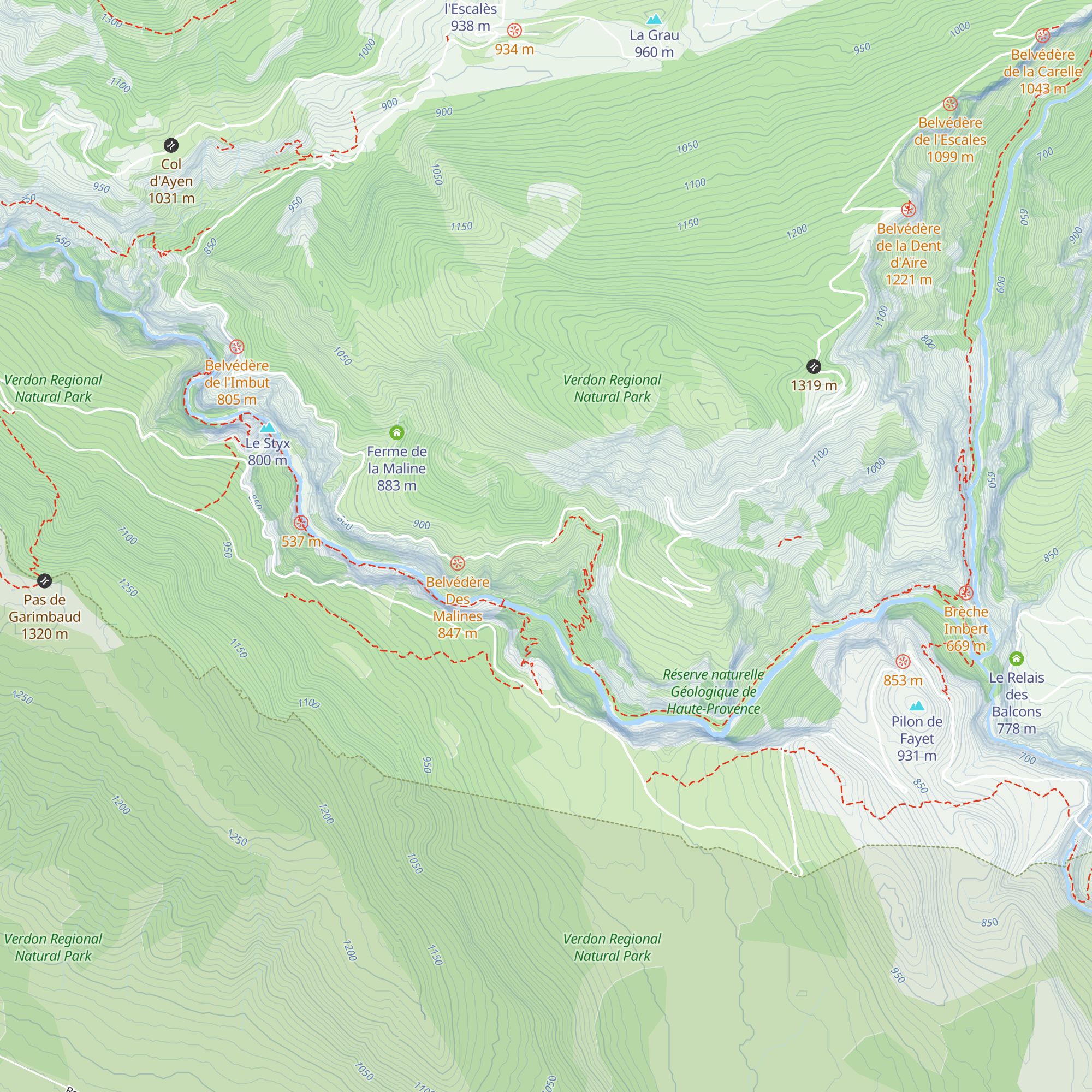 Chalet de la Maline map