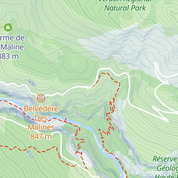 Map of Chalet de la Maline
