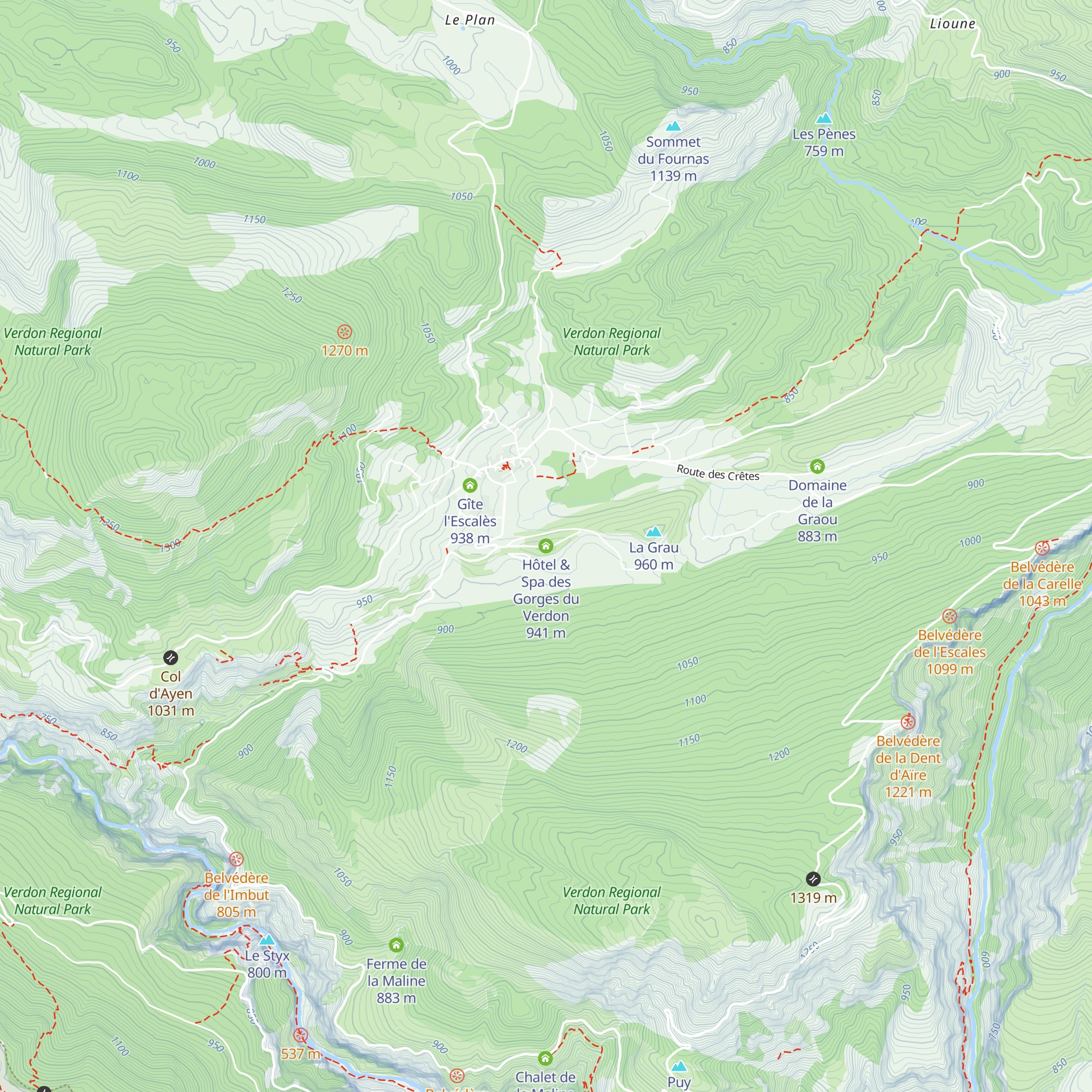 Hôtel & Spa des Gorges du Verdon map