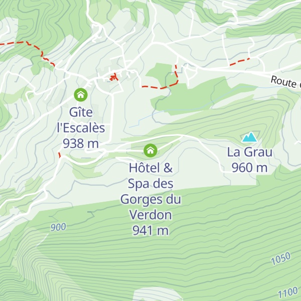 Map of Hôtel & Spa des Gorges du Verdon