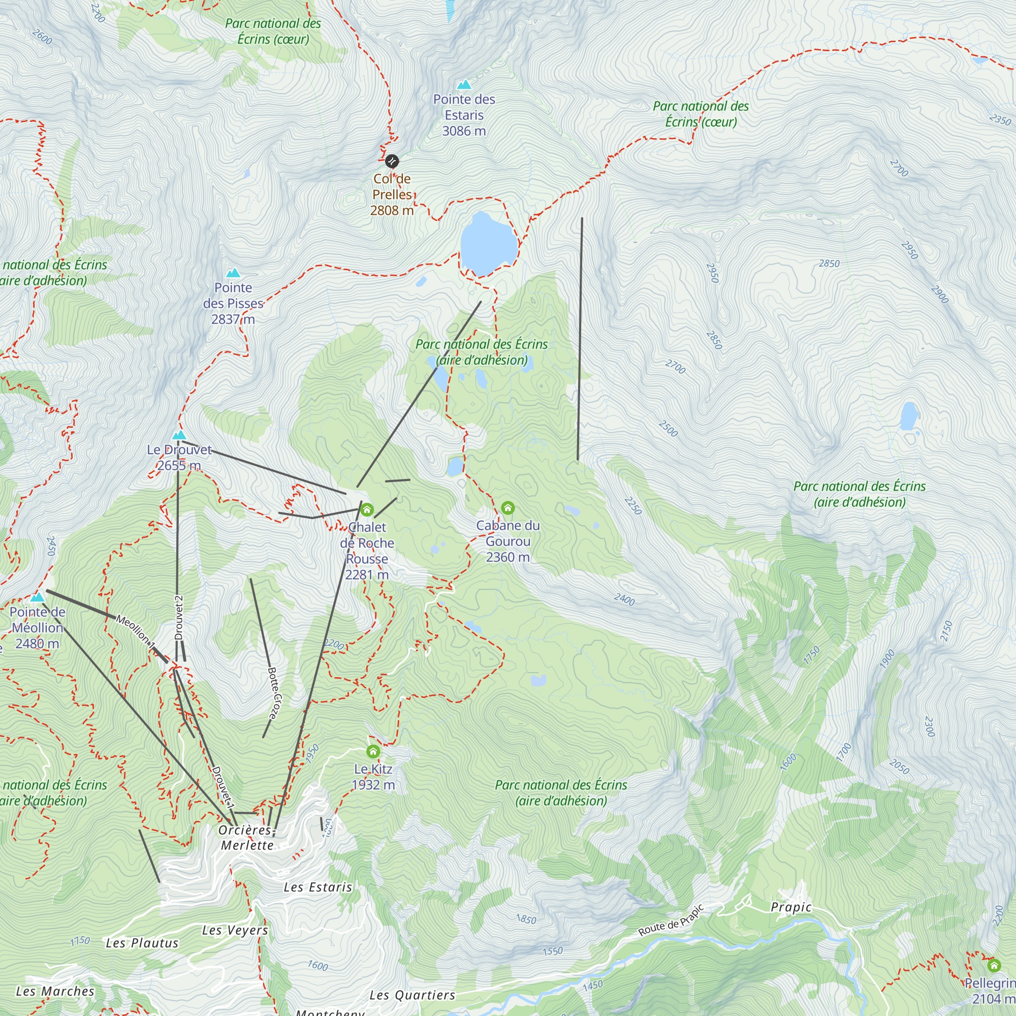Cabane du Gourou map