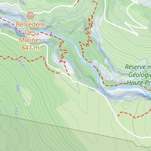 Map of Hôtel du Grand Canyon