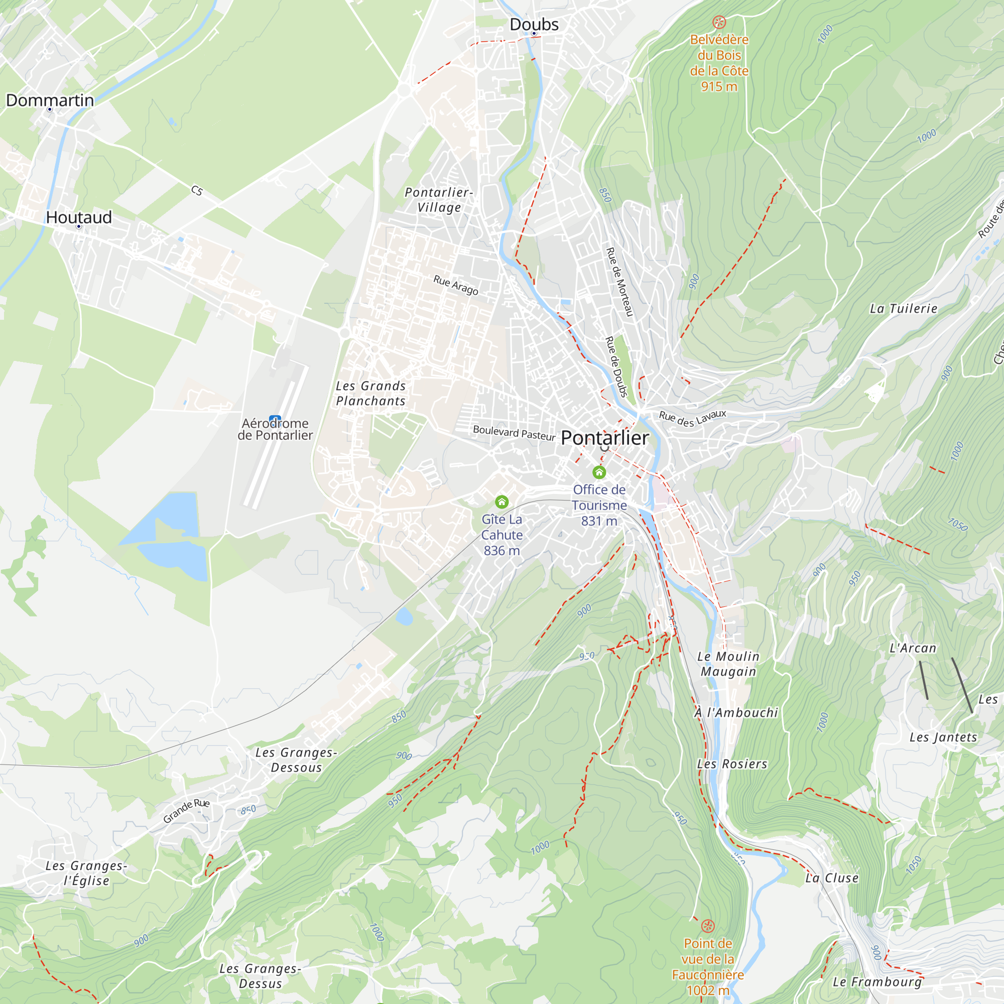 Gîte La Cahute map