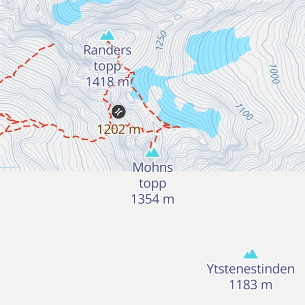Map of Mohns topp