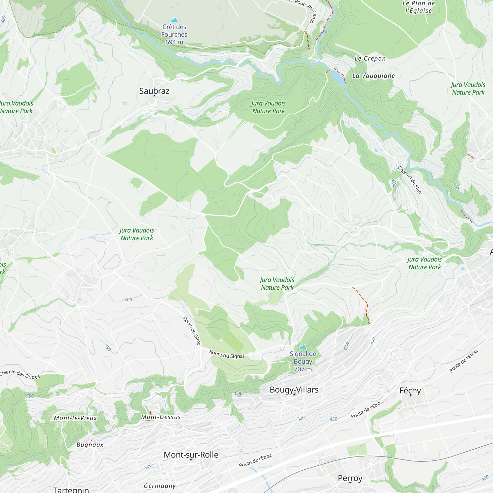 Refuge "Les 3.com" map