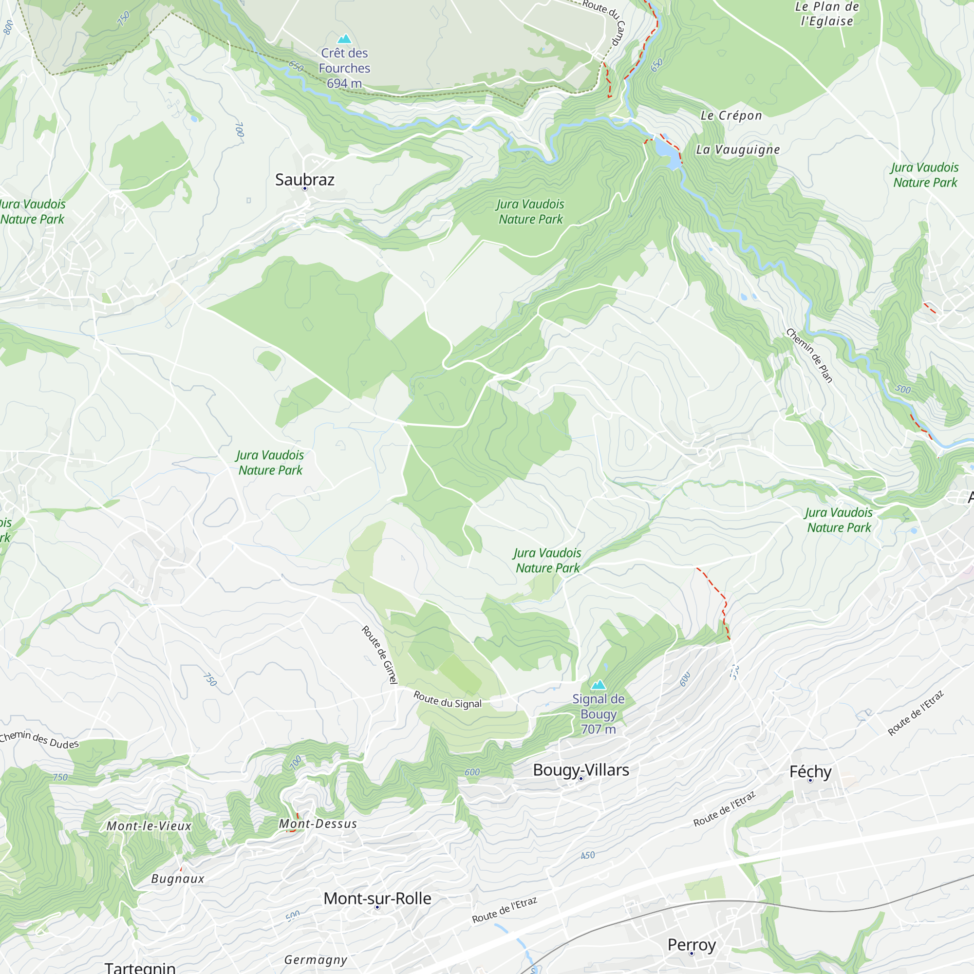 Refuge "Les 3.com" map