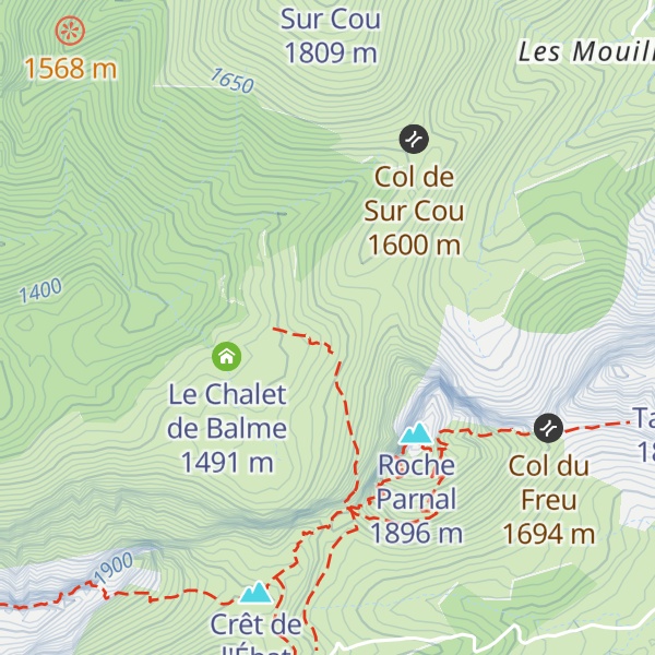 Map of chalet du CAF