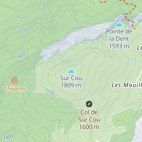 Map of Sur Cou