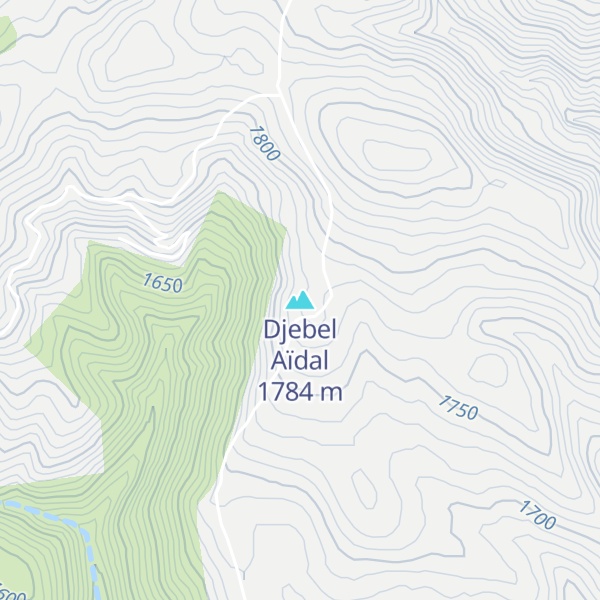 Map of Djebel Aïdal