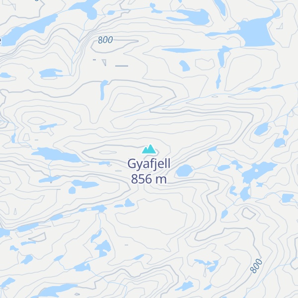 Map of Gyafjell