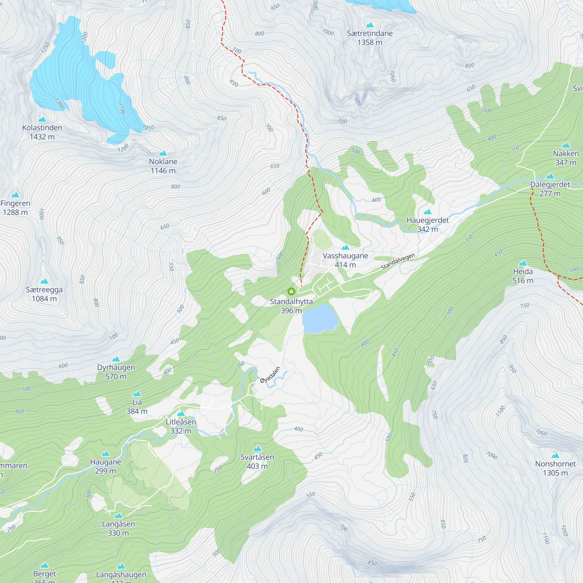 Standalhytta map
