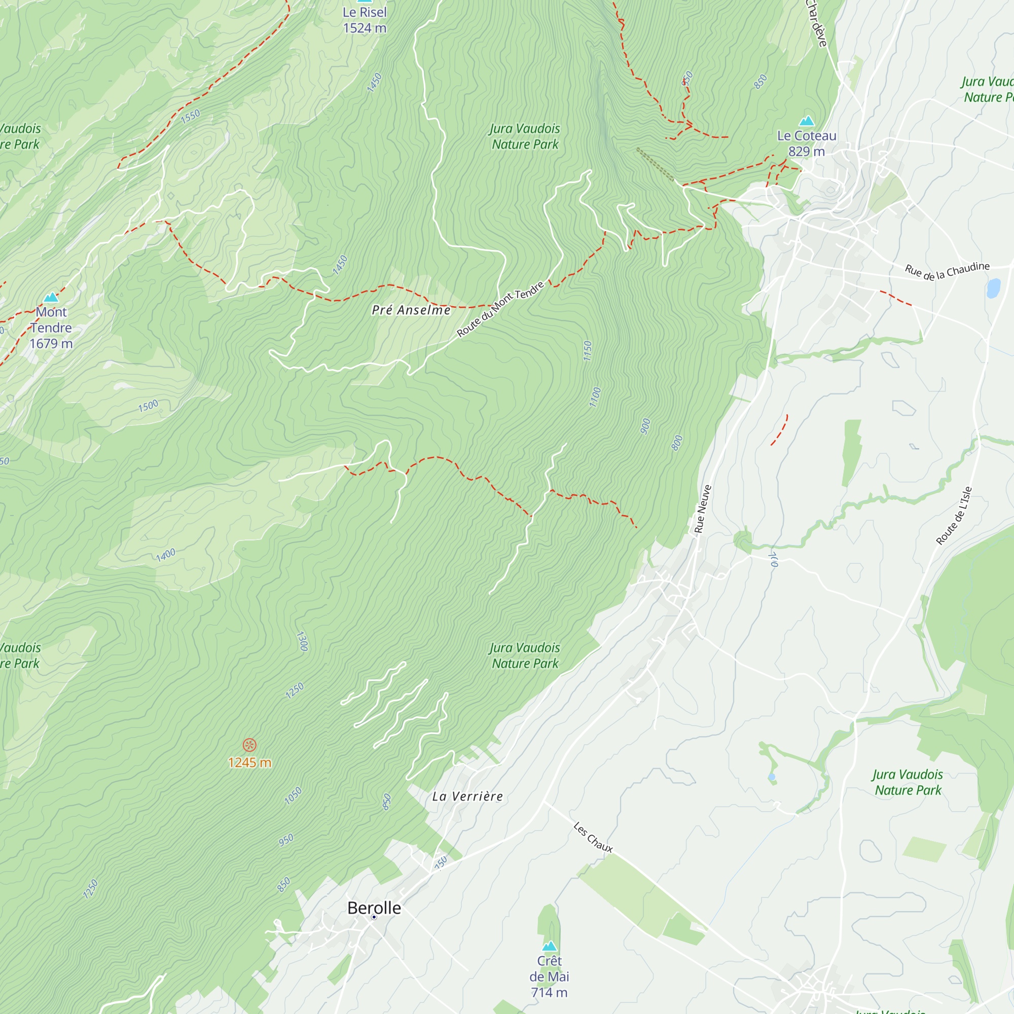 Refuge du Bon Accueil map