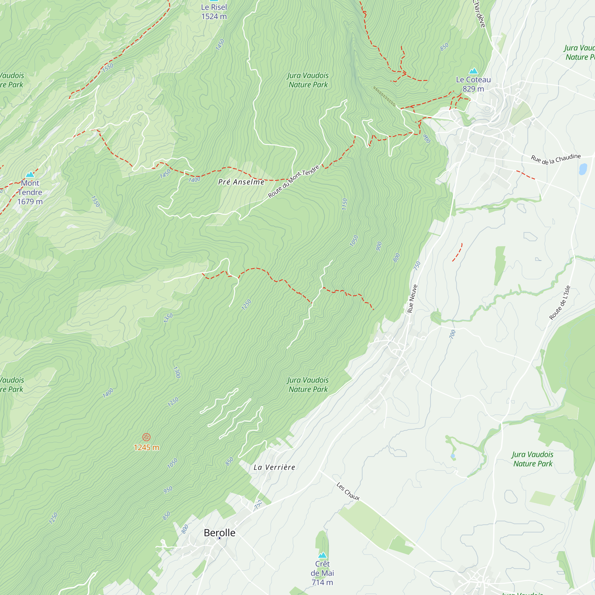 Refuge du Bon Accueil map