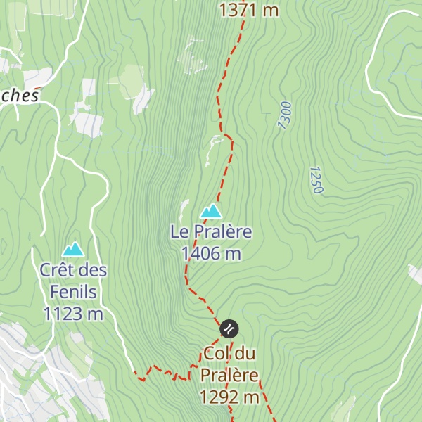 Map of Le Pralère