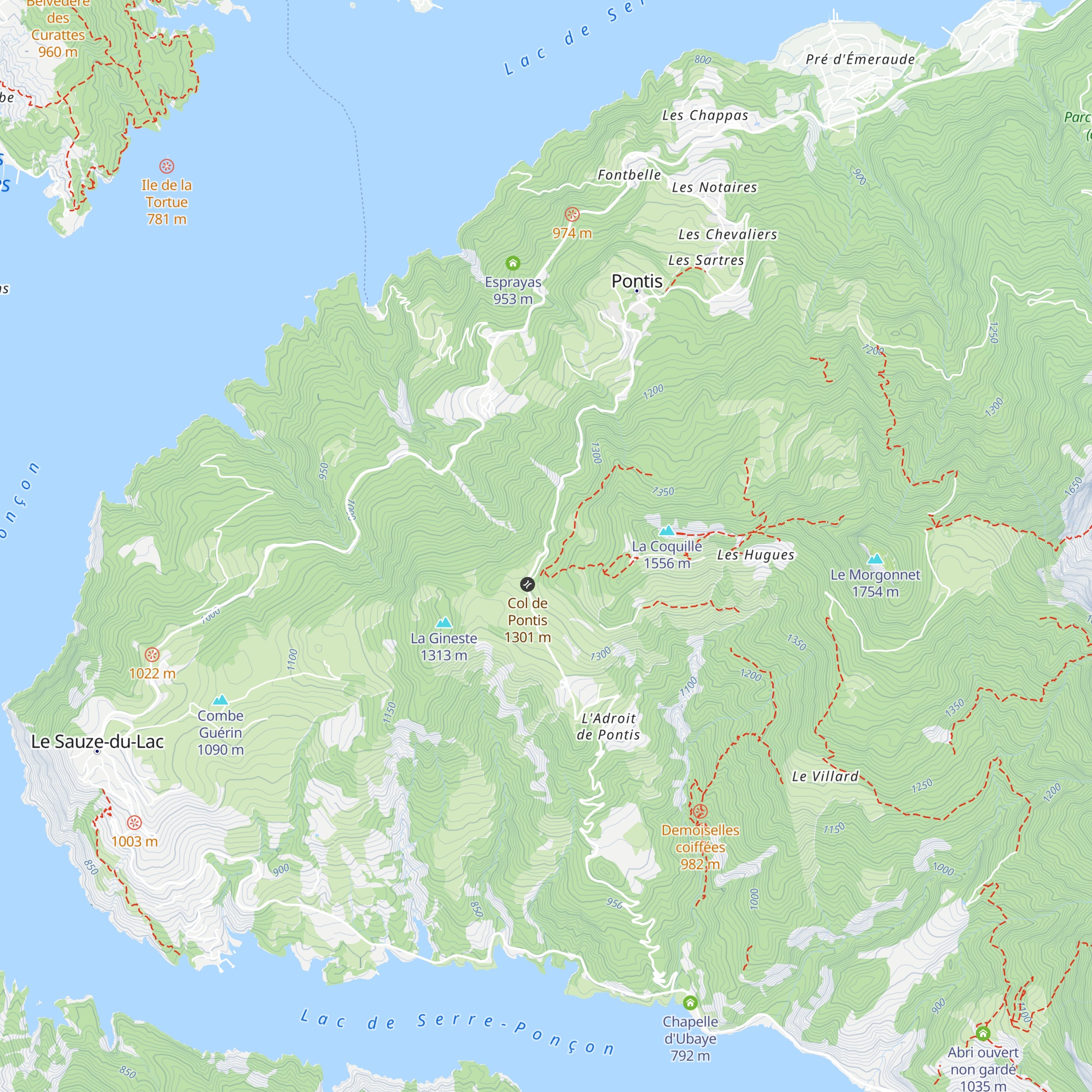 Cabane du cantonnier map