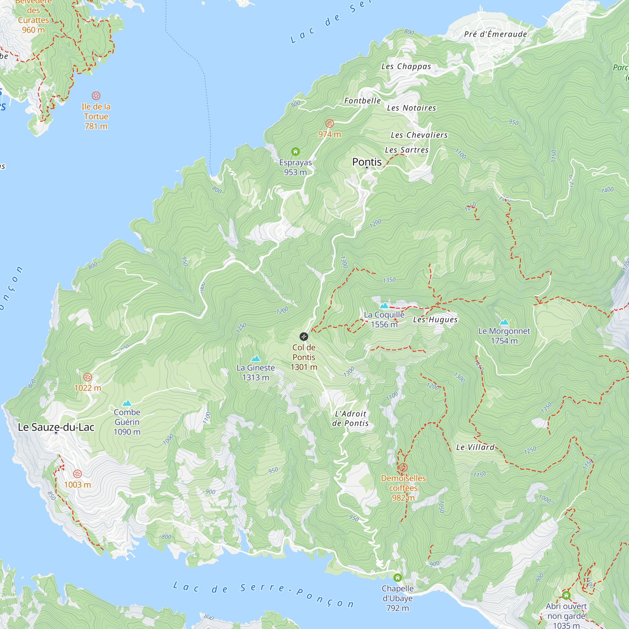Cabane du cantonnier map