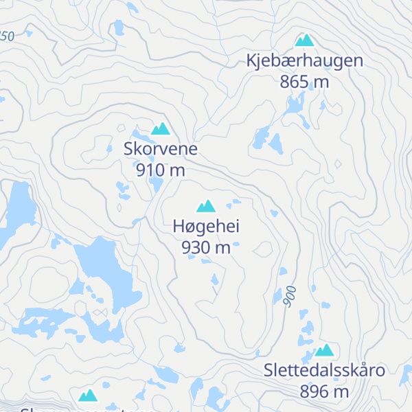 Map of Høgehei