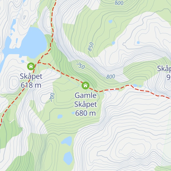 Map of Gamle Skåpet