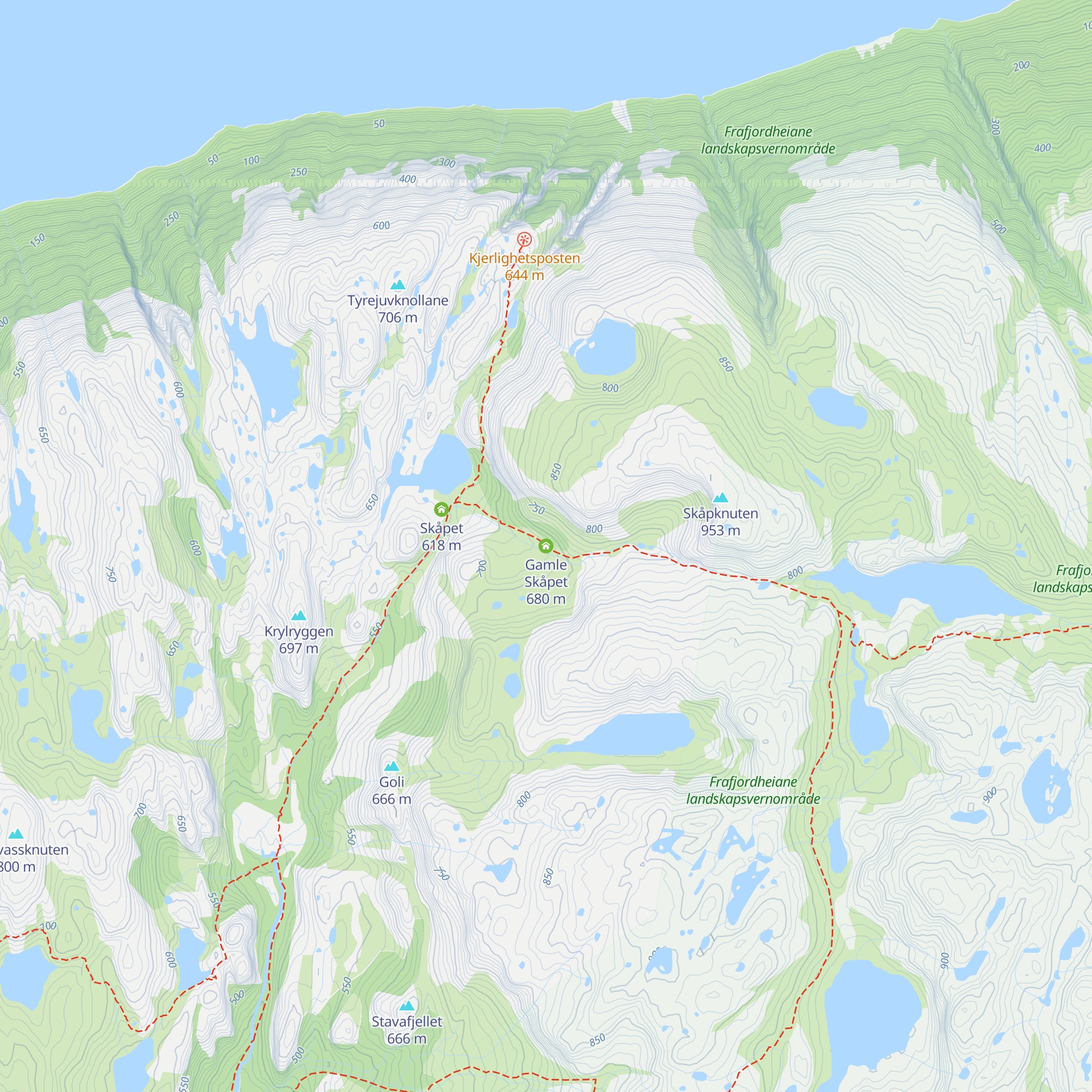 Gamle Skåpet map