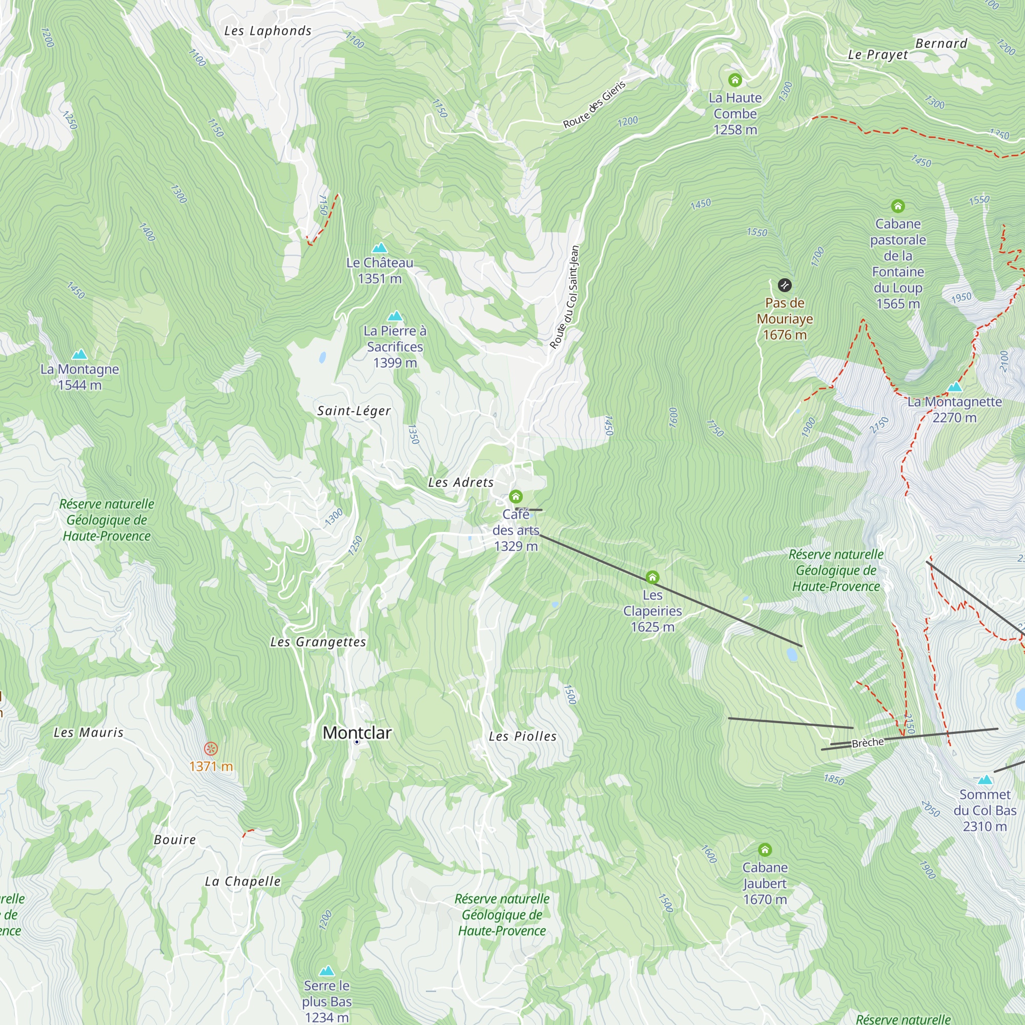Le Trappeur-Pub map