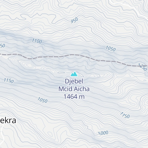 Map of Djebel Mcid Aïcha