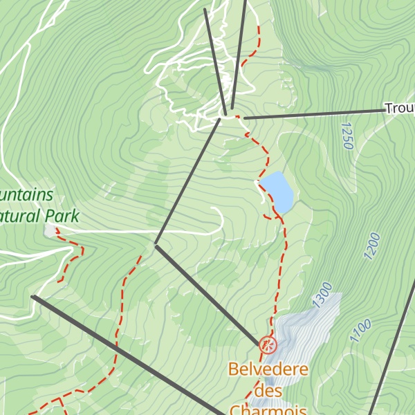 Map of Chalet du Gros Morond
