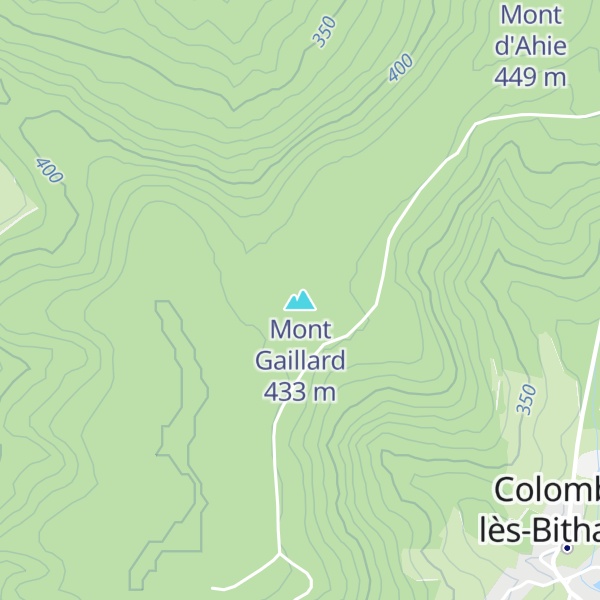 Map of Mont Gaillard