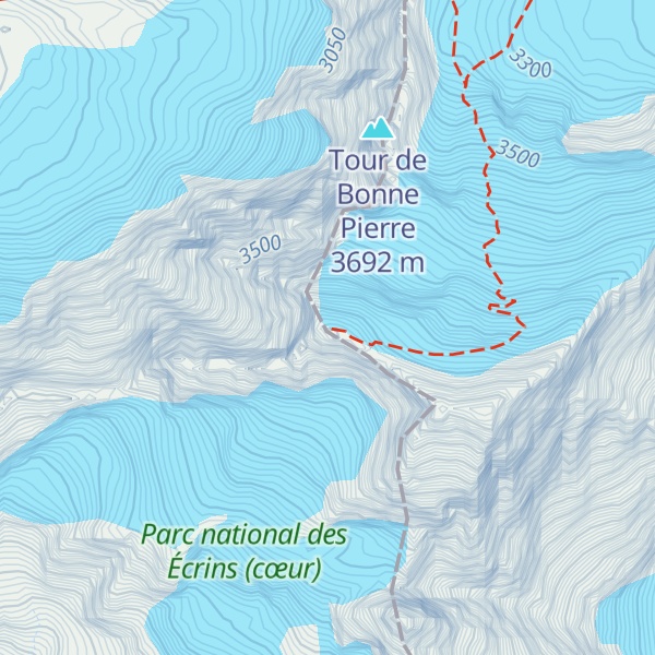 Map of Dôme de Neige des Écrins