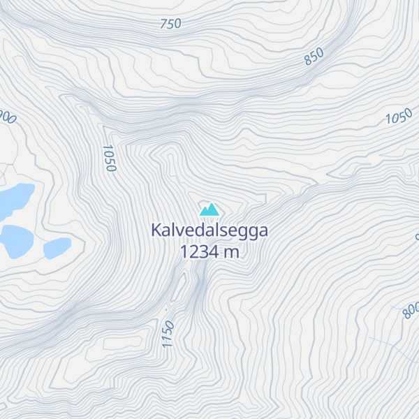 Map of Kalvedalsegga