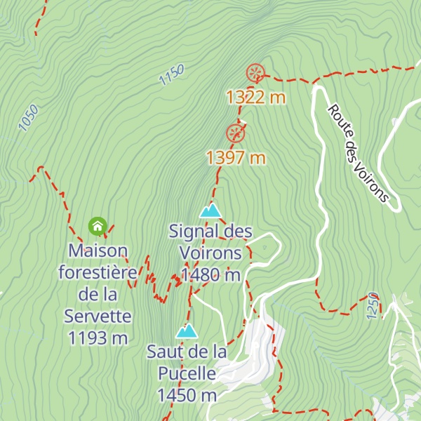 Map of Signal des Voirons