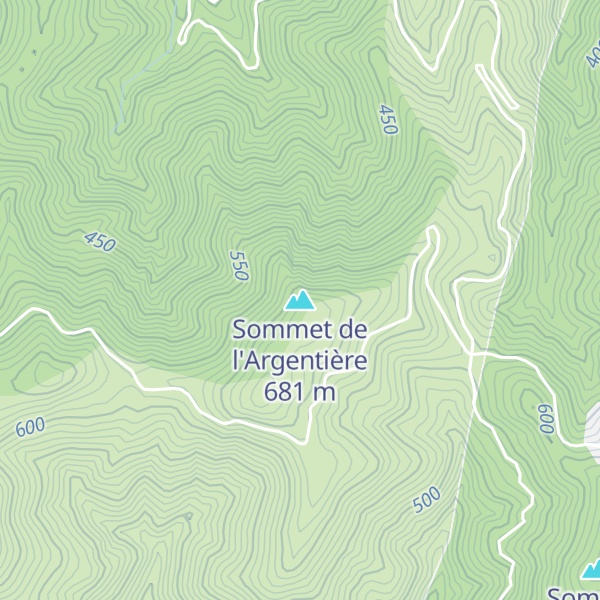 Map of Sommet de l'Argentière