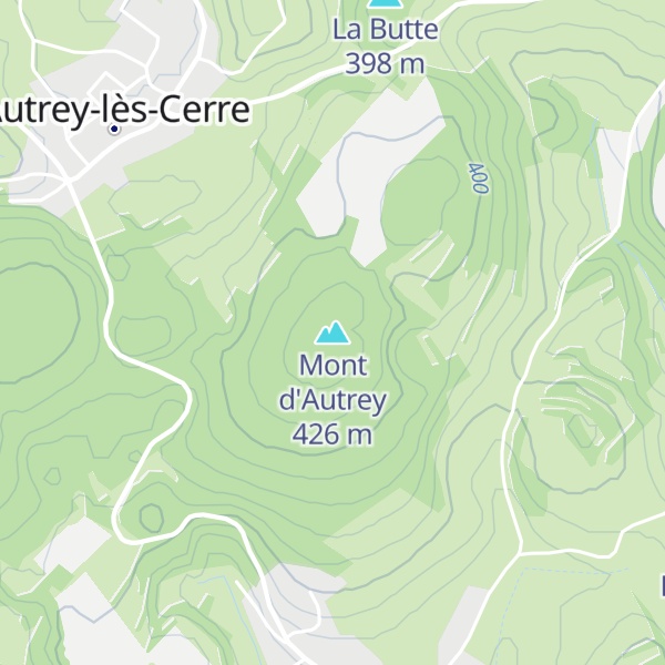 Map of Mont d'Autrey