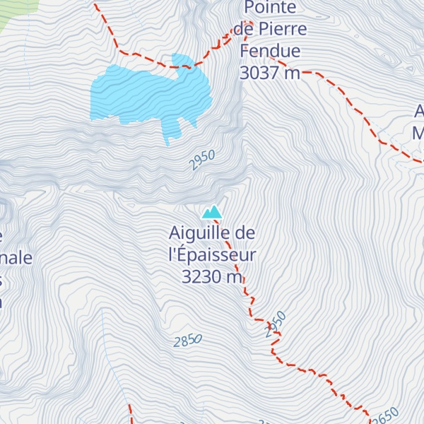 Map of Aiguille de l'Épaisseur