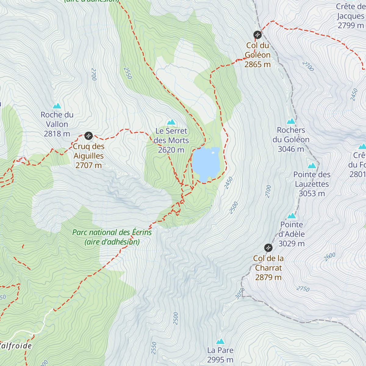 Refuge du Goléon map