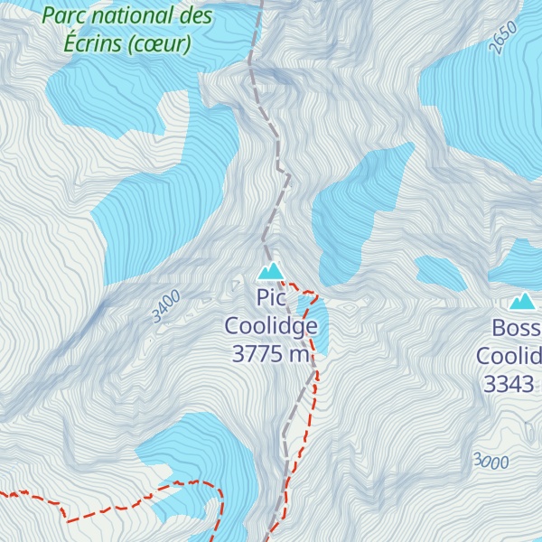 Map of Pic Coolidge