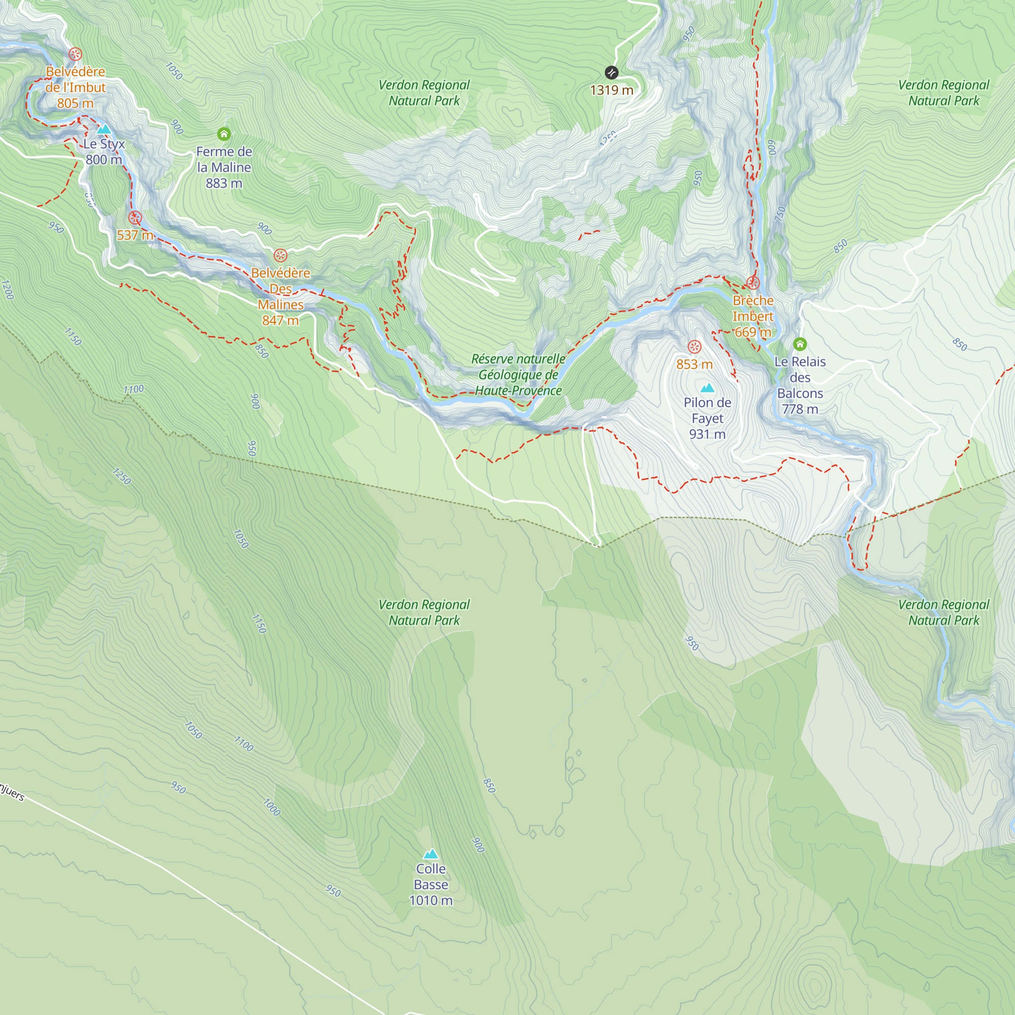Gîte d'étape de la Ferme des Cavaliers map