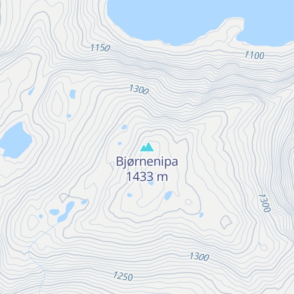 Map of Bjørnenipa