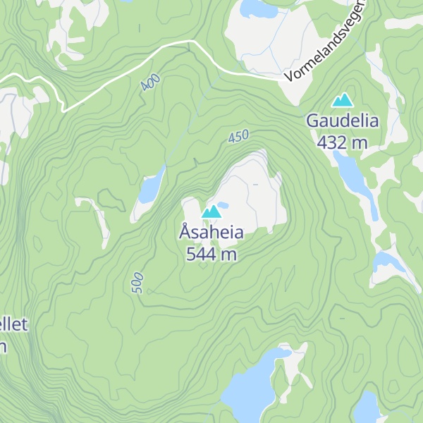 Map of Åsaheia