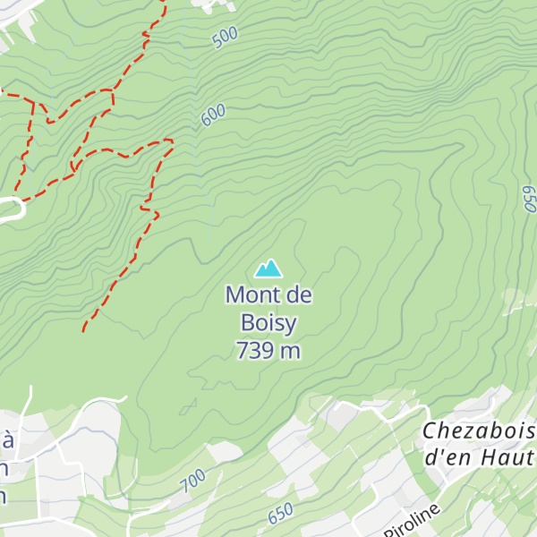 Map of Mont de Boisy