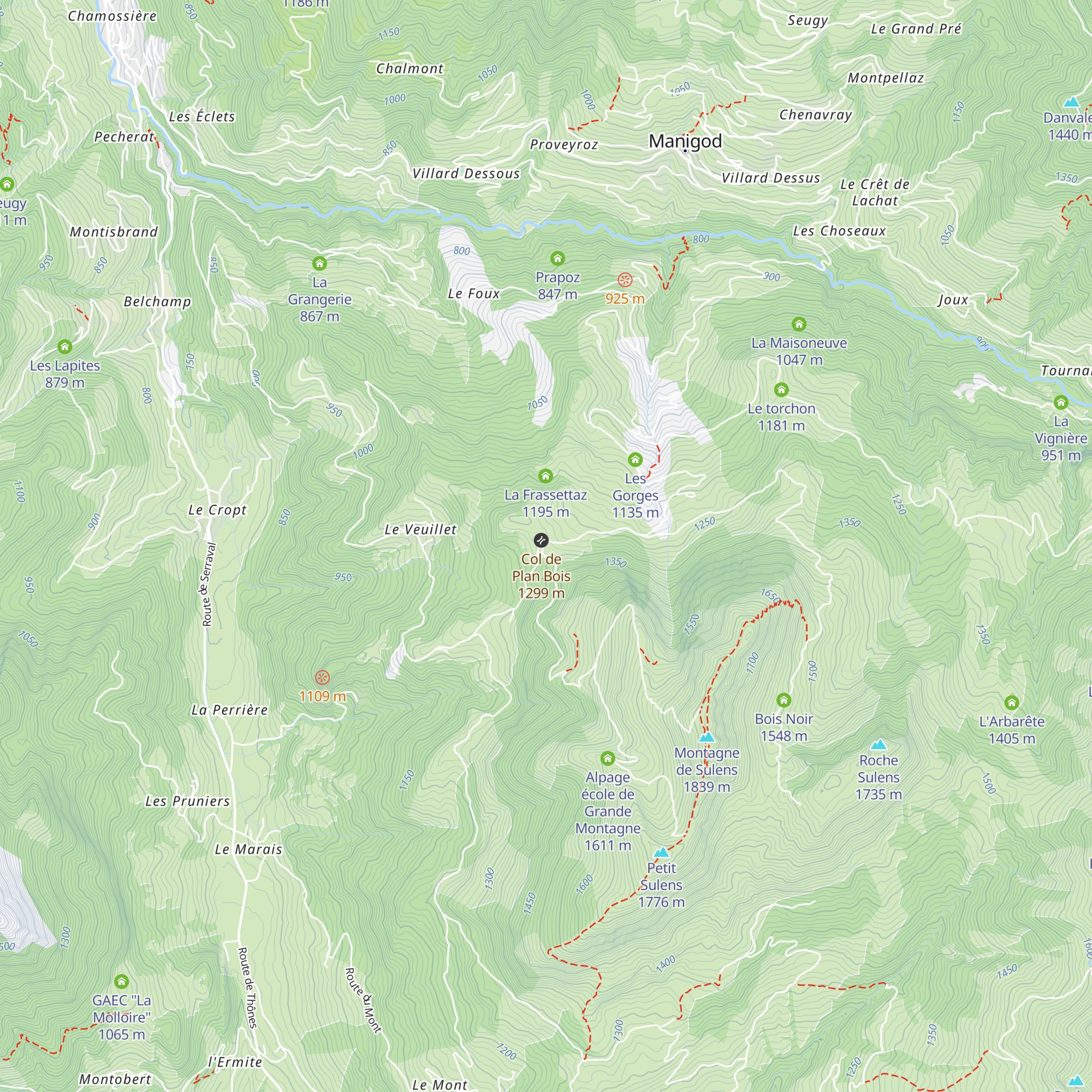 Auberge de Plan Bois map