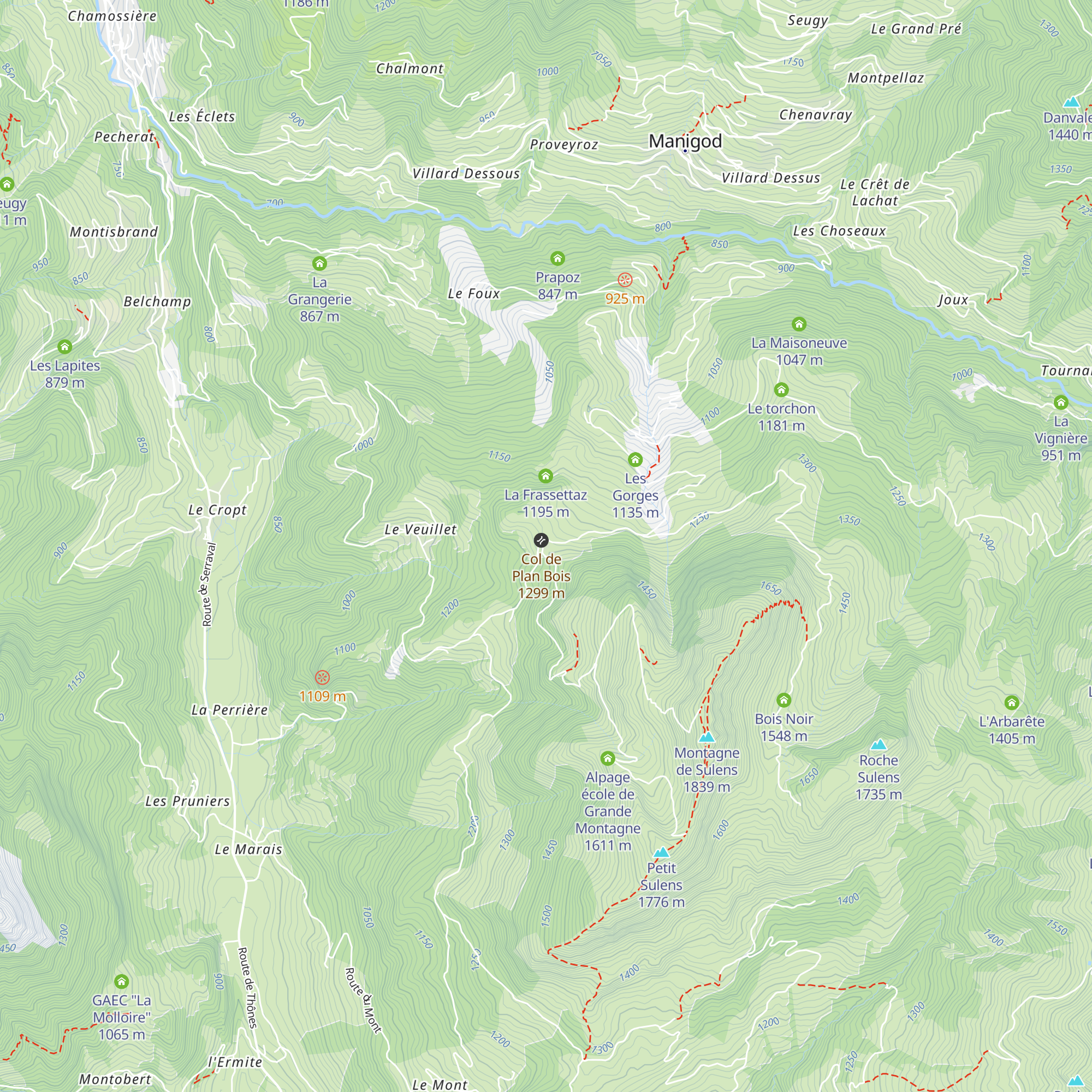 Auberge de Plan Bois map