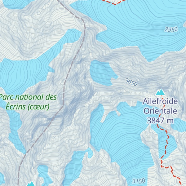 Map of L'Ailefroide Centrale