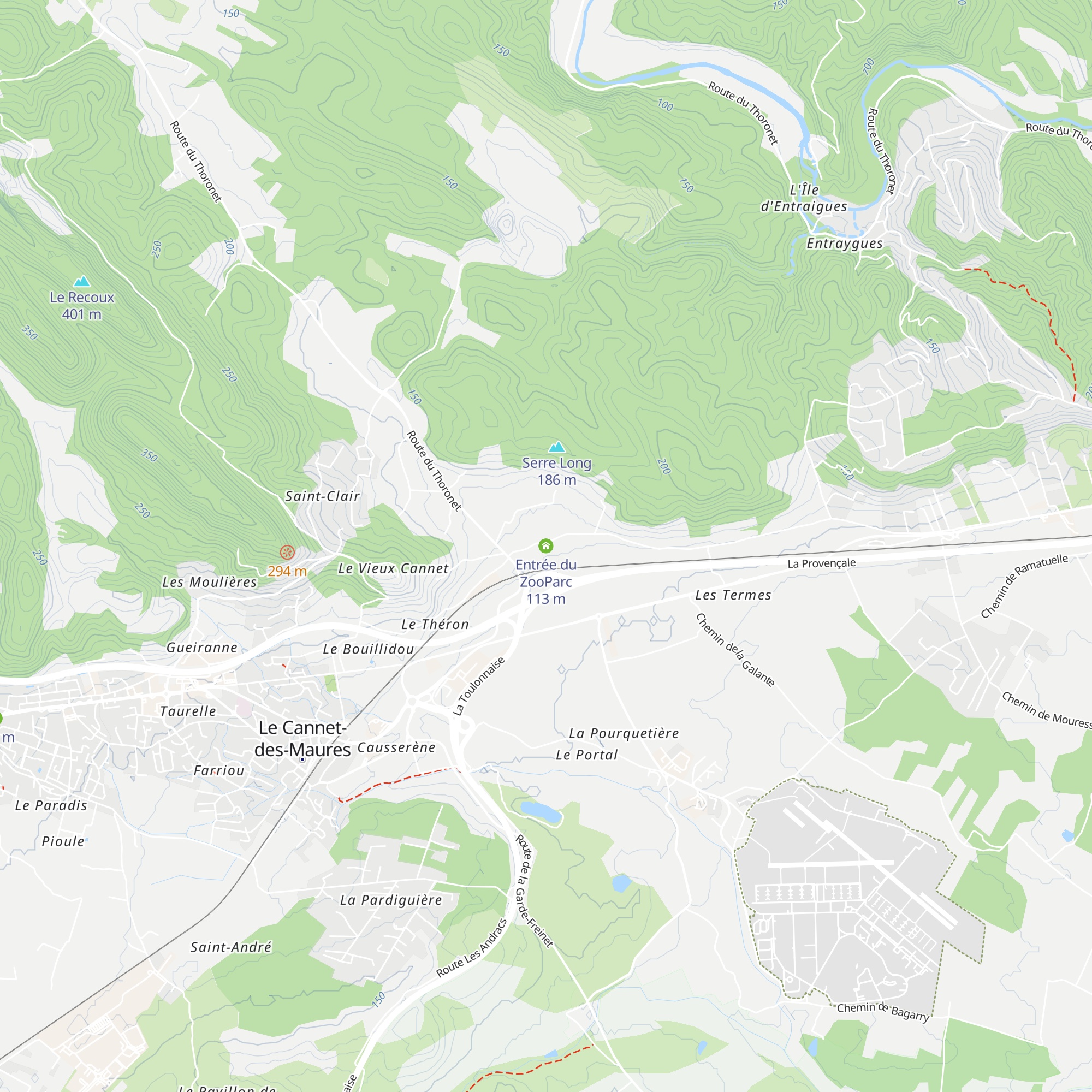 Entrée du ZooParc map